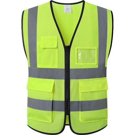 RHG Gilet de sécurité réfléchissant, gilet de chantier, unisexe