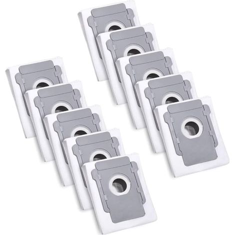 FOREHILL Lot de 10 sacs sous vide compatibles avec Roomba série I et J - Lot de 10 sacs sous vide pour aspirateur robot j5+ j6+ j7+ j8+ j9+ i1+ i2+ i3+ i4+ i5+ i6+ i7+ i8+ (1/4)