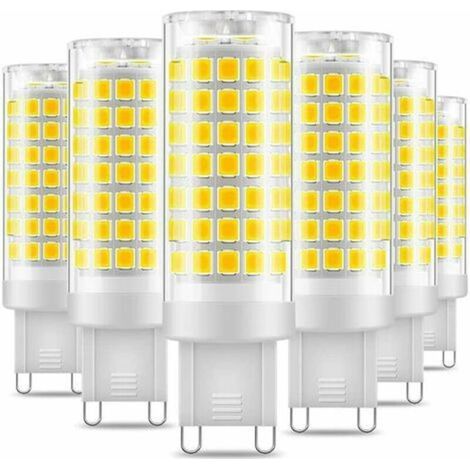 G9 LED Bulb, No Flicker 5W LED Lamps Cool White 6000K, 530LM, Energy Saving Equivalent to 48W Halogen Light, 360 Degree Angle, AC220-240V - Pack of 6 (1/5)