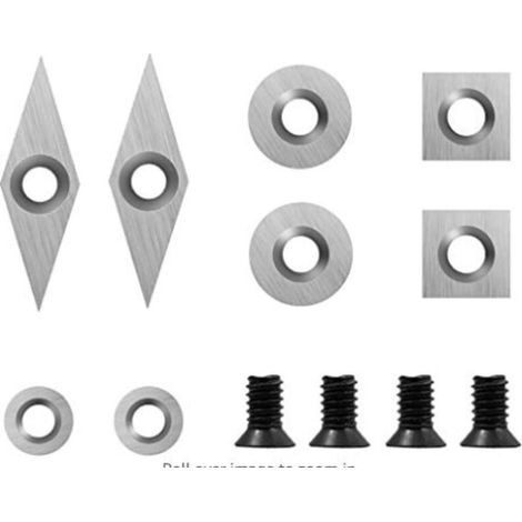 Plaquettes de Coupe en Carbure 8 pièces Outils Tournage Bois Inserts en Carbure Gouges Tournage Bois (1/5)