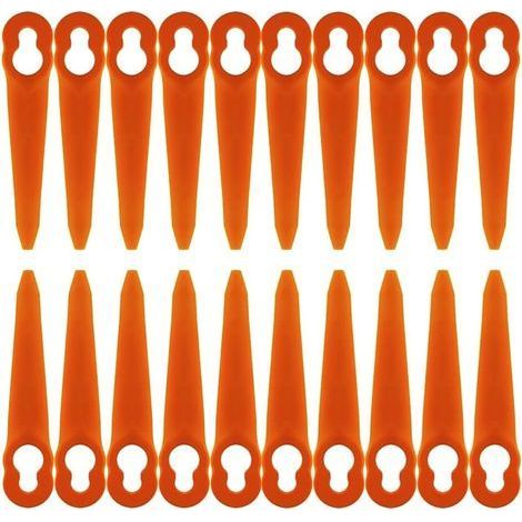100 lames pour tondeuses sans fil Stihl PolyCut 2-2 et PolyCut 3-2, FSA 45, FSA 57 et FSE 52, lames en plastique. (1/5)