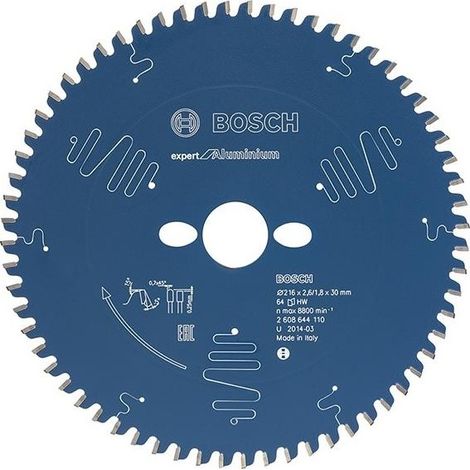 Blade Of Circular Saw.Expert Alu216X2,6X30Mm Z64 Tf-Bosch