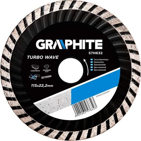 Disco diamantato 115 x 22,2 mm Turbo Wave 57H632 (1/2)