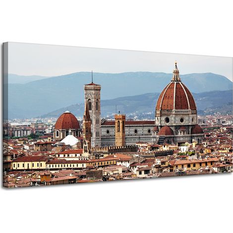 Leinwandgemälde Architektur Florenz 120 x 60 cm