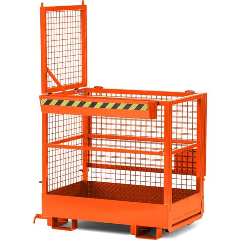 R+R Industrietechnik Arbeitskorb Typ RAK-DUO 1200x800x1950mm RAL2004 Reinorange (1/4)