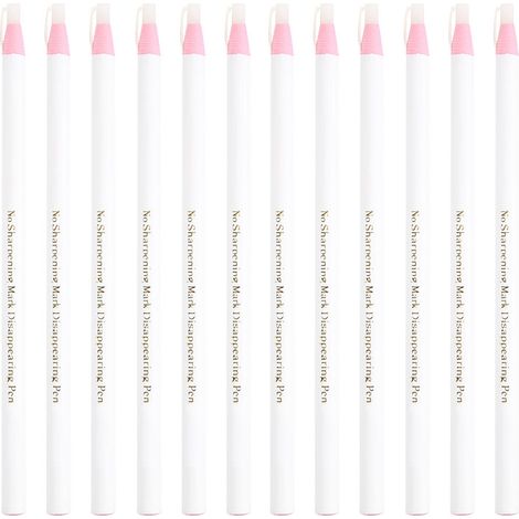 Lot de 12 stylos invisibles effaçables pour tissu, marquage de couture et artisanat, accessoires de tailleur (1/5)