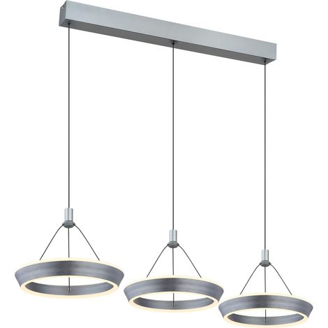 Globo - lámpara colgante - Ferra - gris - metal - gran lámpara de (1/5)