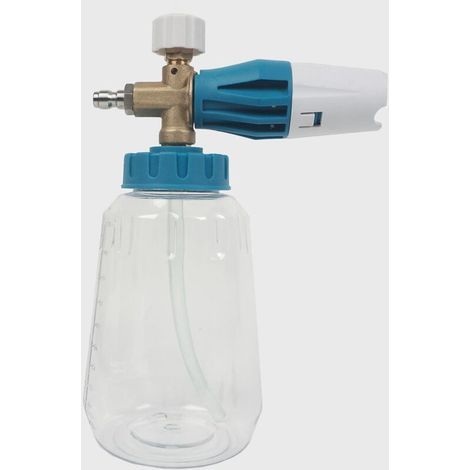 Canon à mousse, lance à mousse réglable, corps transparent, canon à mousse professionnel pour voiture avec raccord rapide 1/4 pouce, 4 000 PSI, 1 L (1/5)