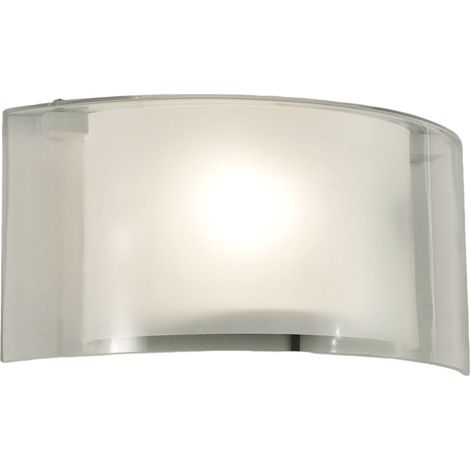 Applique Murale Alide 34 Cm Avec Structure En Métal Et Verre Transparent, Douille E27 40 W Ip20 - Design Élégant Et Moderne Pour Les Intérieurs (1/3)