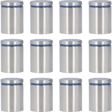 12 Stück Werbenägel aus Edelstahl, Wandbefestigungsschrauben 38x50mm für Supermärkte und Schlafzimmer