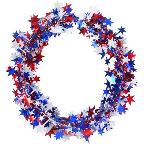 Guirlande Patriote - 750 cm - Rouge Blanc Bleu - Étoiles - Pour Décoration Intérieure Extérieure - Fête de l'Indépendance Jour du Souvenir - 1 Pièce (1/5)