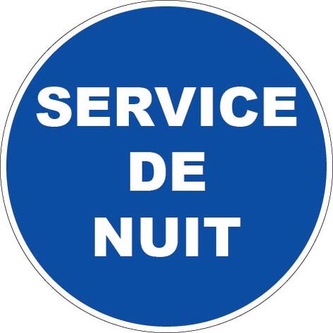 Panneau Service de nuit - Rigide Ø80mm - 4020259