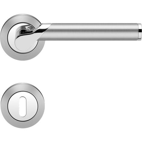 KARCHER DESIGN Drückergarnitur R38 BB0 65 - Starlight, Buntbart, Materialkombination (1/3)