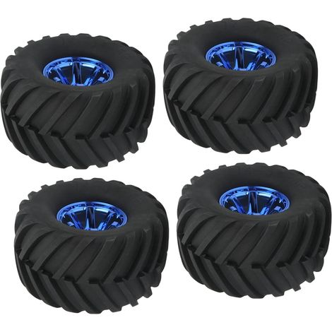 Pneus et Roues de Camion Haute Performance à échelle 4 Pièces/10 pour la Mise à Niveau de Voiture RC (1/5)