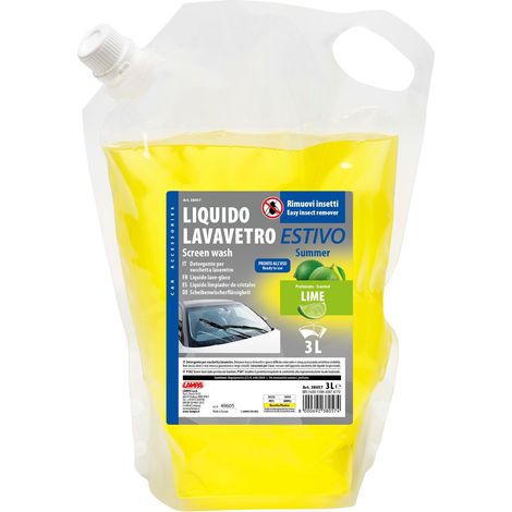 Liquido lavavetro estivo, pronto all'uso - 3000 ml - Lime