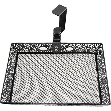 Organizzatore per cassetti - Scatola portaoggetti da scrivania - Per tenere in ordine la scrivania - Rotazione a 360 gradi - 27 x 19 x 6 cm - Nero (1/5)