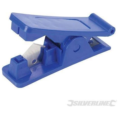 Tagliatubi per tubi di plastica e di gomma taglierino lama acciaio Silverline