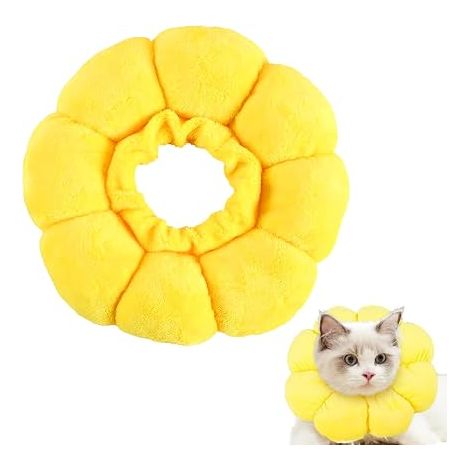Colerette Chat Anti Lechage,Collerettes pour Chats, Collerette Chat Anti Grattage pour Les Chats et Les Chiots en Convalescence, Empêche Les Griffures,Colerette Pour Chien anti Lechage (1/3)