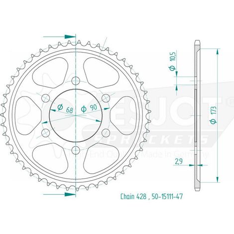 Esjot - Couronne - 47 dents
