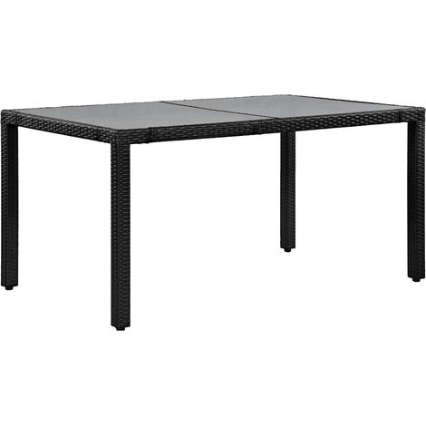 Maison Exclusive - Set da Pranzo da Giardino 7 pz in Polyrattan Nero (1/5)