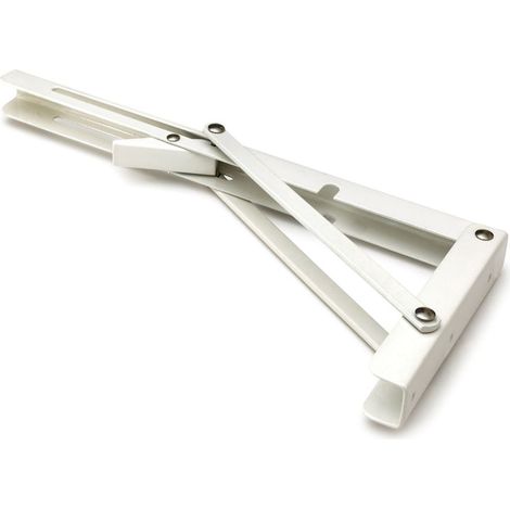 Équerre étagère pliante blanc 195 x 400 mm - Par pièce