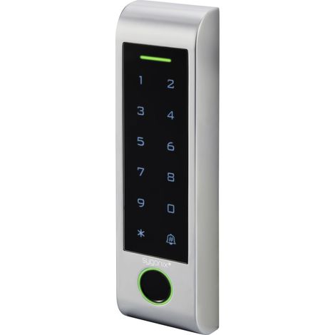 Sygonix SY-6121662 Fingerprint/RFID Zugangssystem Oberflächenmontage  12 V/DC, 18 V/DC IP66 mit bele