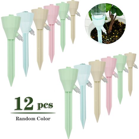 Piquets d'Arrosage Automatiques - Kit de 12, Système d'Irrigation Abs (1/4)