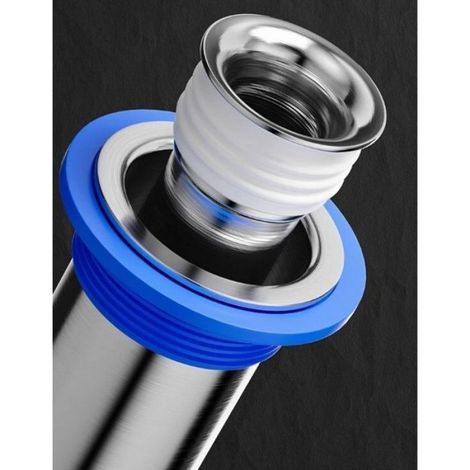 Siphon De Sol - Acier Inoxydable 304 - Drain Anti-Odeur Avec Clapet Anti-Retour - Pour Salle De Bain Cuisine Balcon - Diamètre 32 mm (1/5)