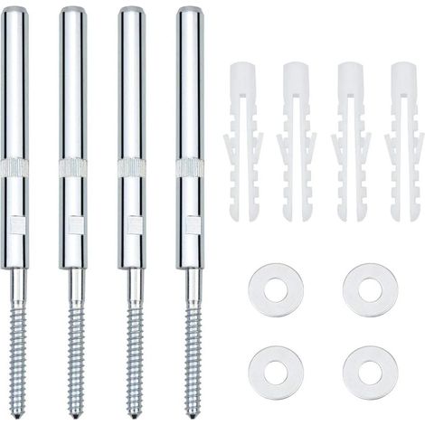 Lot de supports de fixation invisibles et robustes pour étagères flottantes - 10 x 160 mm - Supports invisibles avec vis pour étagères murales flottantes (1/3)