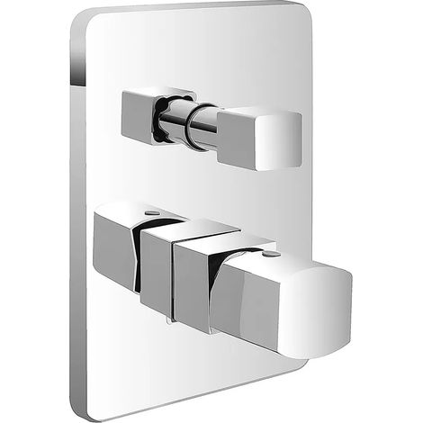 Miscelatore doccia incasso con deviatore in ottone cromato Lotus