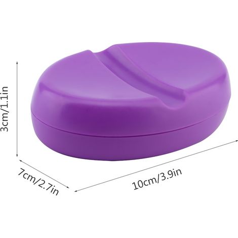 Boîte de rangement magnétique pour outils de couture DIY - Plastique durable - 10x7x3cm - Modèle avec rainure centrale - Couleurs disponibles (bleu, violet, jaune) - Capacité pour aiguilles et petits (1/5)