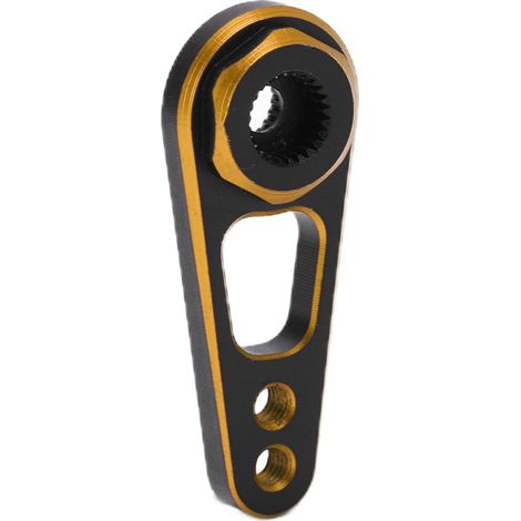 Bras de servo de direction 25T en alliage d'aluminium, robuste et performant pour voiture RC (doré) (1/5)