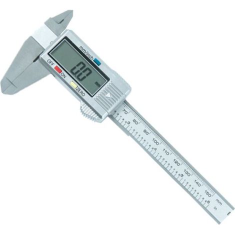 pied à coulisse à affichage numérique Pied à coulisse électronique en quincaillerie (micrometre Coquille d'argent (1/4)