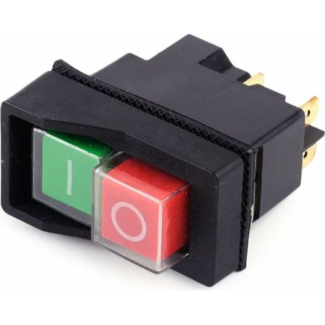250V IP55 KJD17 KLD28 Arrêt de démarrage à 4 Broches sur Le commutateur Hors Tension Volt 2BTN adapté aux Machines d'atelier (Livré par Amazon) (1/3)