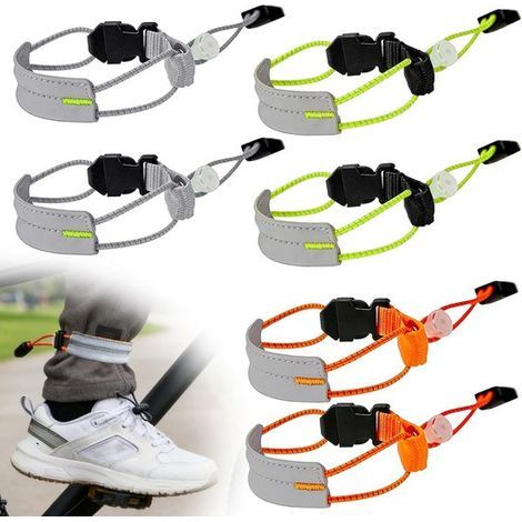 Reflektierende Clips für Hosen – 3 Paar – Clips für Radhosen (1/5)