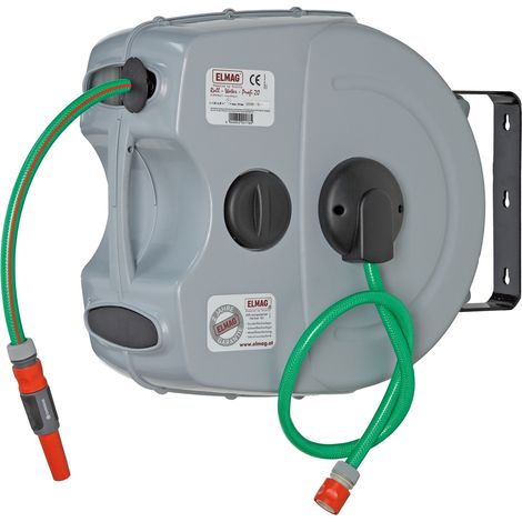 Enrollador de manguera elmag roll water mega 20 16 automático