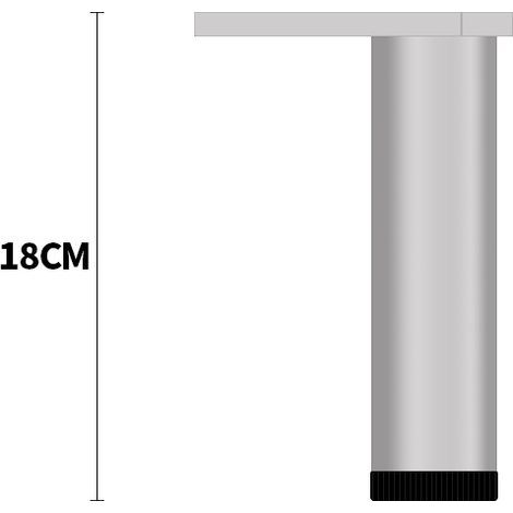 TAISHENGDA-Pieds de meuble réglables en aluminium, pieds pour meuble cuisine salle de bain hauteur 18 cm,paquet de 4 pièces (1/5)