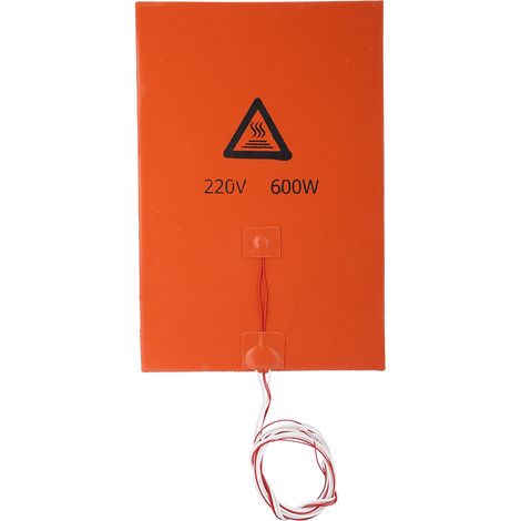 Tapis de chauffe silicone pour plateau chauffant 3D (220V 600W 200x300mm) (1/5)