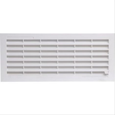 Grille horiz démontable, à fermeture avec moust, H108 x L254