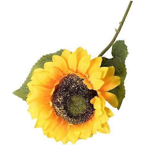 Branche de tournesol artificielle avec tige réutilisable, composition florale artificielle pour la maison, les mariages et les fêtes, décoration intérieure et extérieure pour le jardin, accessoires ph (1/5)