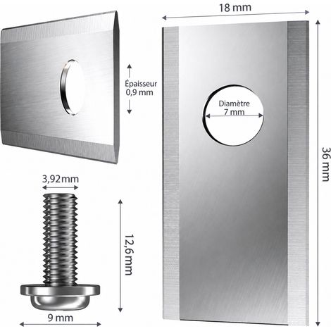 Lames robot tondeuse 9 pièces argentées trou unique Worx argenté acier inoxydable argenté 9 pièces boîte plastique boîte en carton blister 8 × 7 × 2 cm 200 g – Livraison gratuite