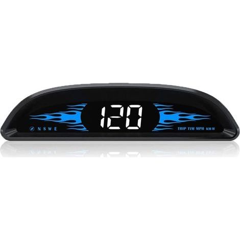 4" Car HUD Speedometer - Universal Windshield Display MPH/KMH - Digital Speed Indicator - GPS Speed Detector - Overspeed Alarm, USB Ready to Use (1/4)