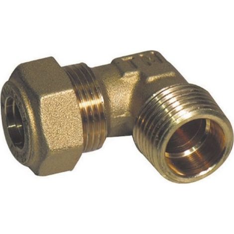 GOMITO A 90° O-RING GAS MASCHIO CONICO TIEMME 1/2 x 12