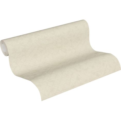 Creme beige Tapete mit Muster dezent Karierte Vliestapete modern ideal für Wohnzimmer und Schlafzimmer Vlies Mustertapete schlicht (1/5)