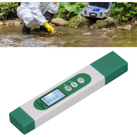 Testeur portable de haute précision pour la qualité de l'eau, salinomètre pour eau potable domestique (EC/SG/SALT/TDS/TEMP 5 en 1) (1/5)