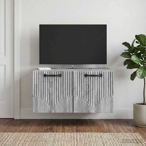 Wandmontierter TV-Schrank Graues Sonoma 59,5 x 41 x 30 cm (1/5)