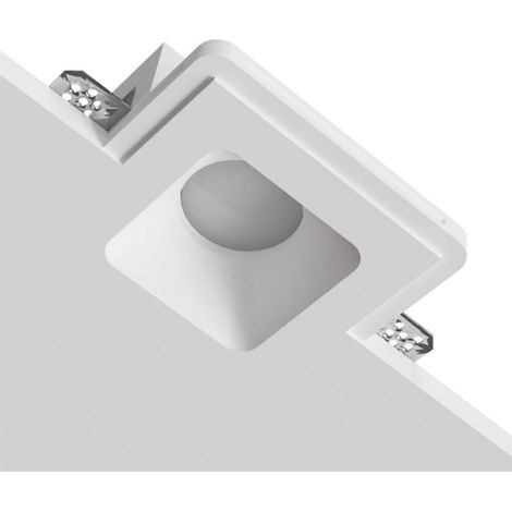 Faretto incasso quadrato lampadari bartalini eveil fp35 gu10 led gesso