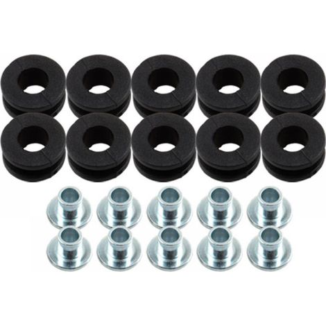 10 pièces rondelles de tamponnement, patins en caoutchouc, coussinets amortisseur, silentblocs, pour moto Honda Yamaha Suzuki Kawasaki (1/5)