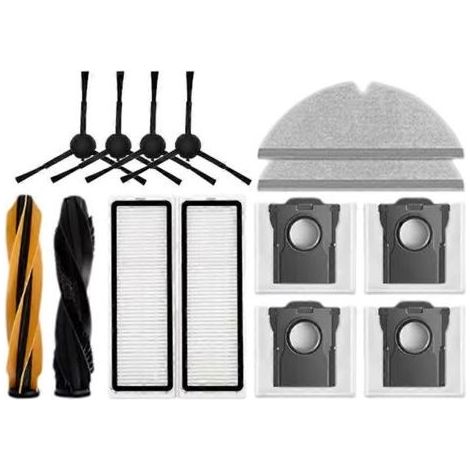 Pièces de rechange pour aspirateur Dreame D20 Plus : brosses principales, filtres, lingettes de nettoyage, sac à poussière (1/5)