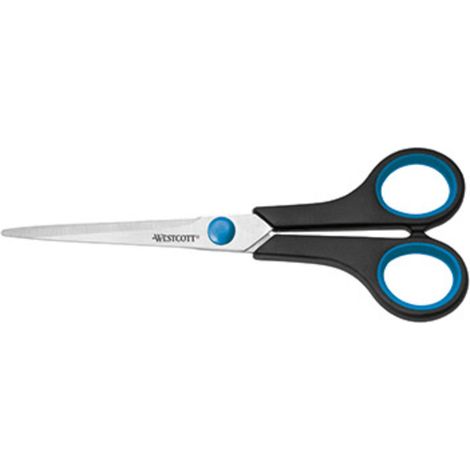 Westcott Schere Easy Grip E-30271 00 18cm Stahl schwarz/blau